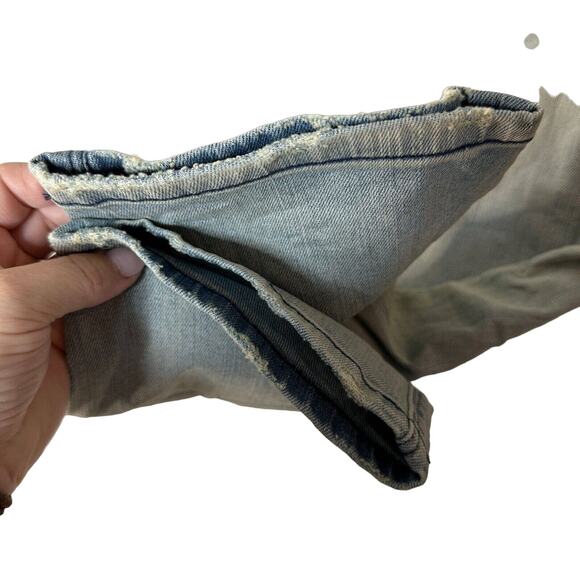 Ksubi The Goldie Dusted Copy Denim Jeans Mid Rise Slim Straight Leg Women 28 NWT - Picture 5 of 11